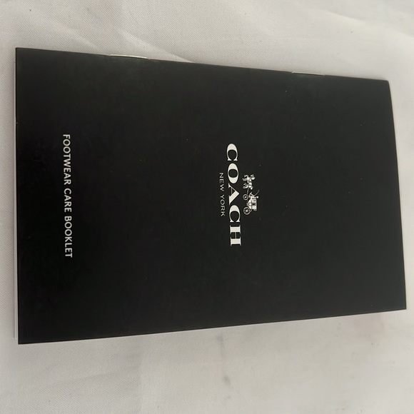 Coach ankle boot. Black suede size 5B. Floral cutouts stitching - Picture 8 of 9